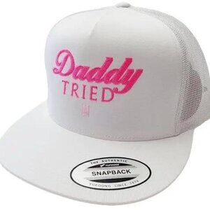 Classic Retro Vintage Style US Embroidered Daddy Tried Trucker Mesh Bad Girl Hat